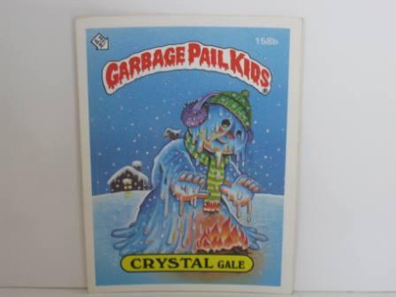 158b CRYSTAL Gale 1986 Topps Garbage Pail Kids Card